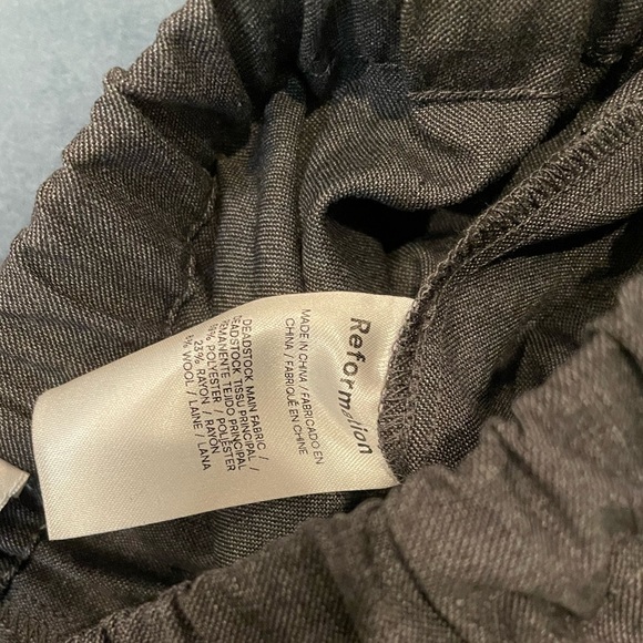 Reformation Olina Pants Charcoal - Picture 6 of 6
